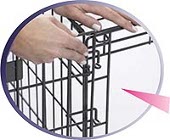 Select Dog Crate Removable Door Hinge Detail