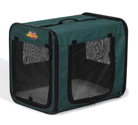 Midwest Green Canine Camper Soft Tent Dog Crate, 36.23 L X 24.61