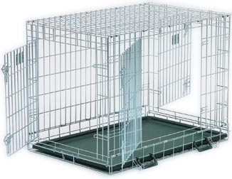 life stages double door dog crate