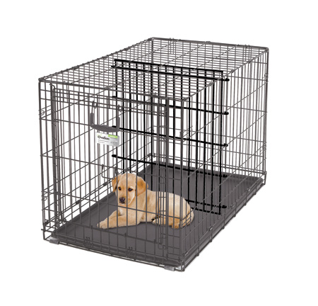 dog crate divider with door