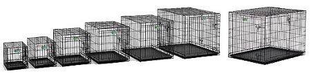 different size dog crates